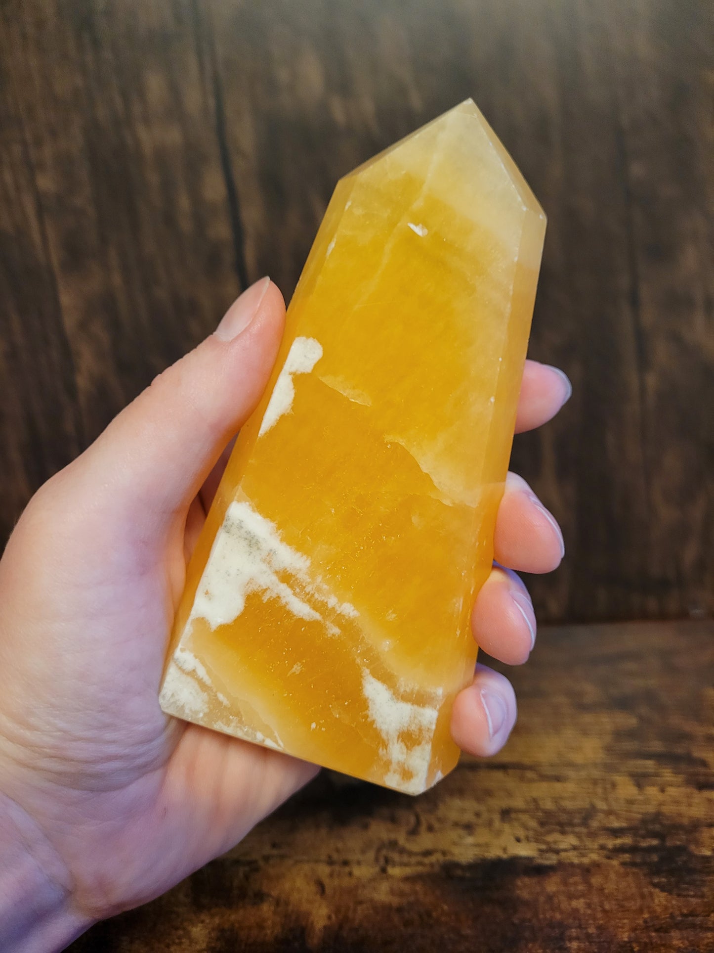 Orange Calcite Tower