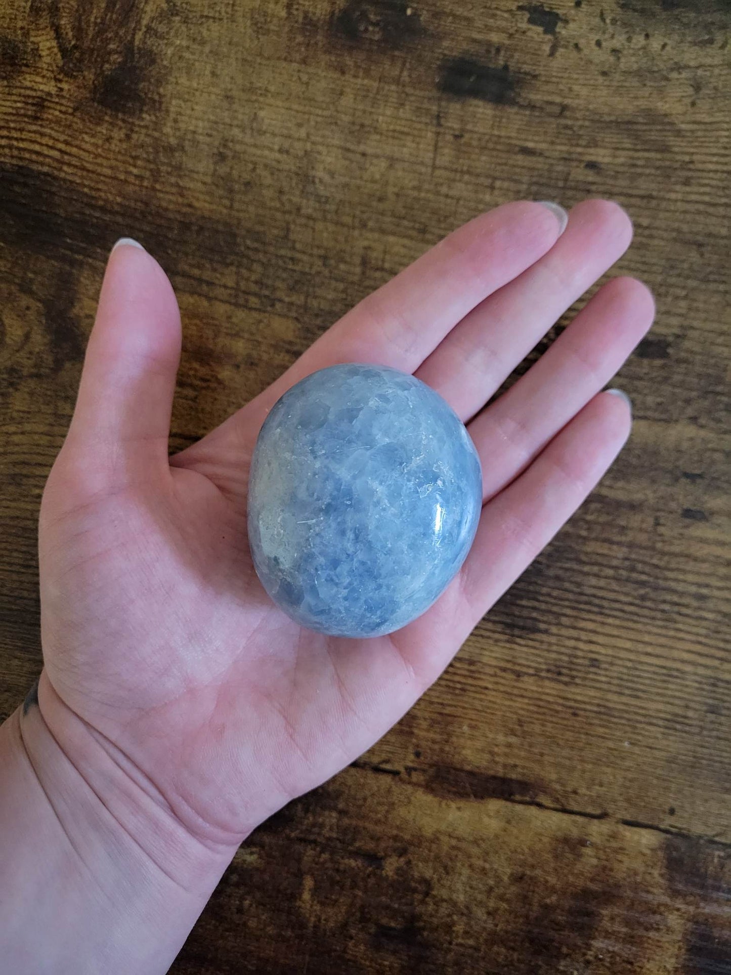 Blue Calcite Palm