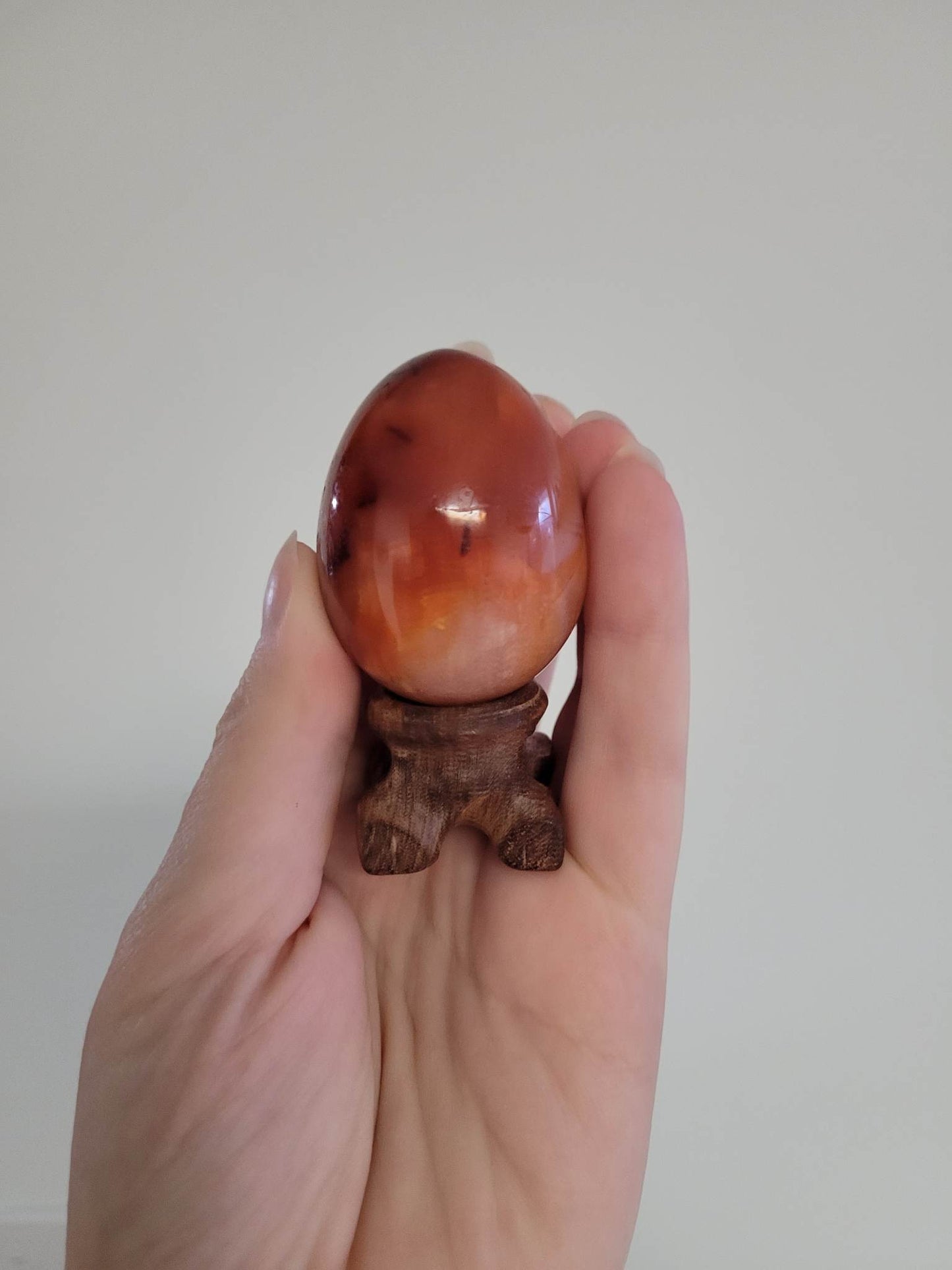 Carnelian Egg & Stand