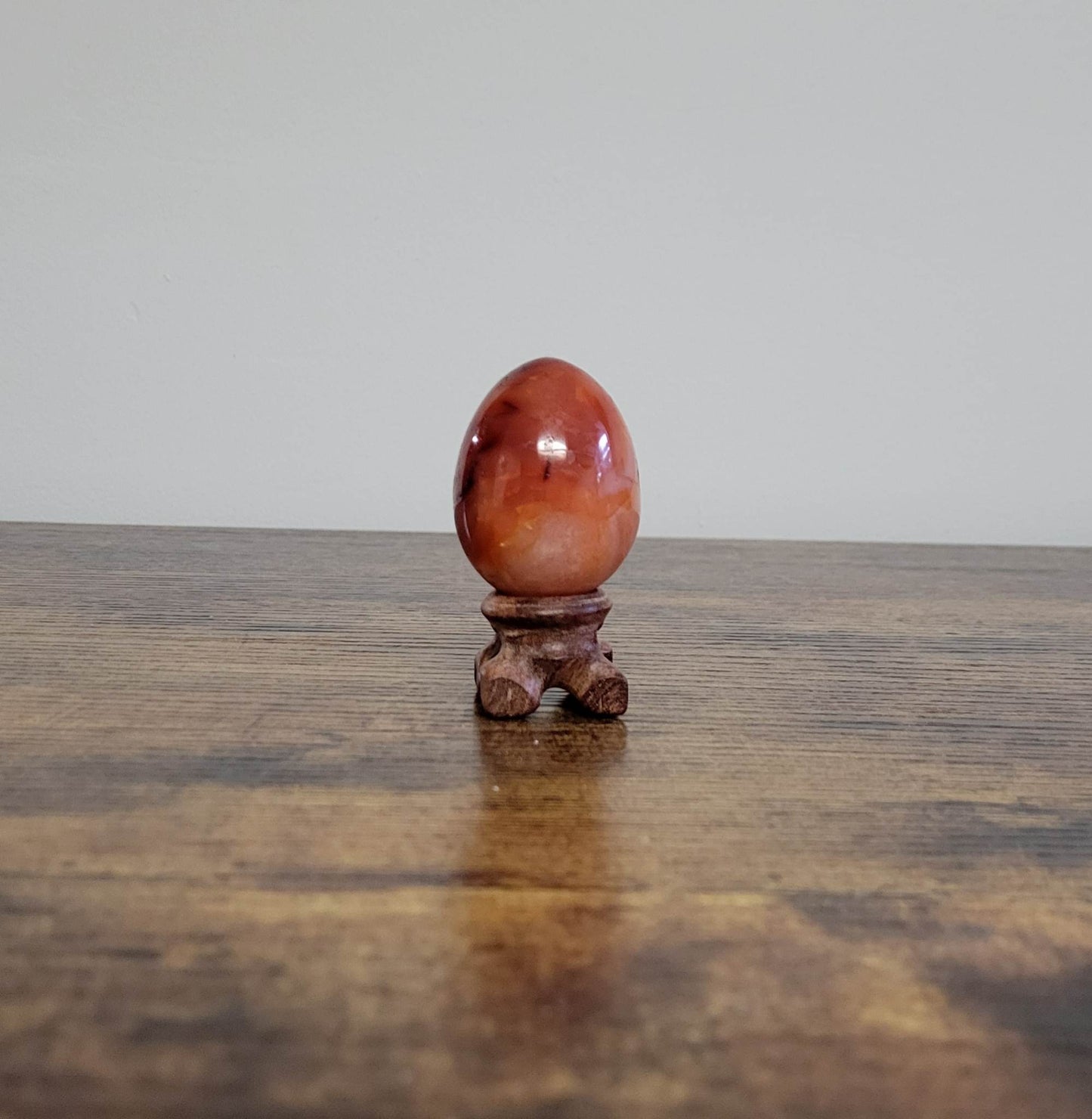 Carnelian Egg & Stand