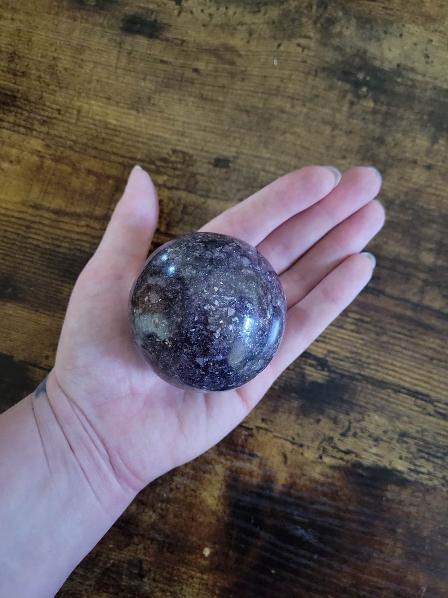 Lepidolite Sphere