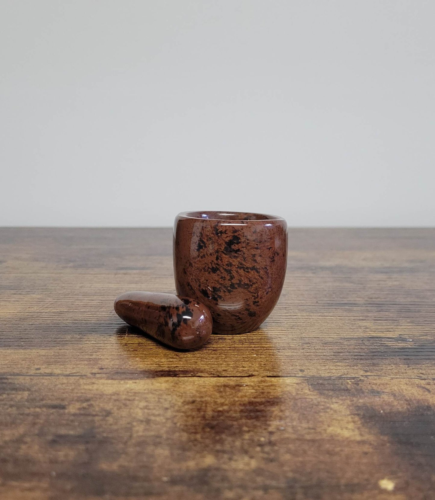 Mahogany Obsidian Mortar & Pestle