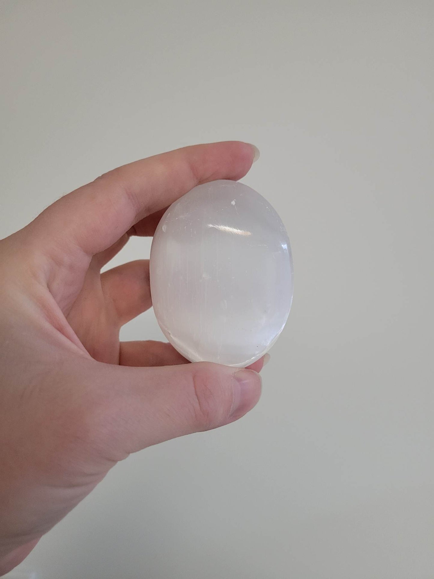 Selenite Palmstone