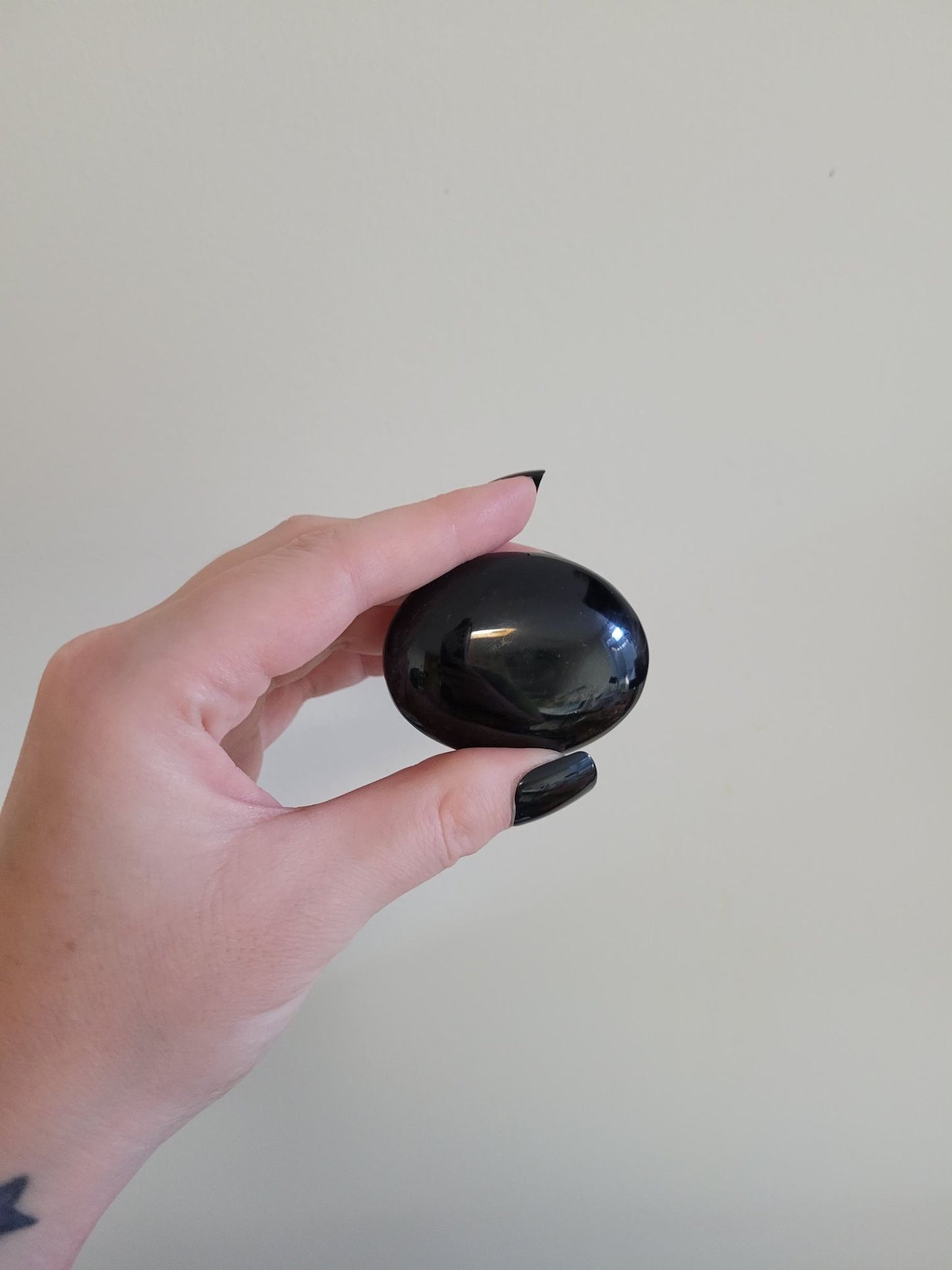 Silver Sheen Obsidian Palmstone